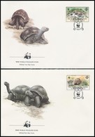 1987 WWF: Teknős Sor Mi 137-140 4 Db FDC-n - Sonstige & Ohne Zuordnung