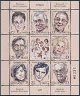 ** 2017 Színészek Kisív,
Actors Mini Sheet
Mi 722-729 - Sonstige & Ohne Zuordnung