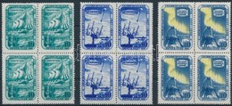 ** 1957 Nemzetközi Geofizikai év Sor Négyestömbökben Mi 2103-2105 - Other & Unclassified