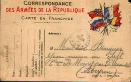 FRANCE – Correspondance Des Armées De La République  Ayant Circulé En Franchise Vers MOURET (Aveyron) (05-02-1915) - Oorlogszegels