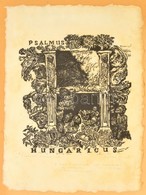 Ágotha Margit (1938-2015 ): Psalmus Hungaricus. Fametszet, Papír, Jelzett, üvegezett Keretben, 43×32 Cm - Autres & Non Classés