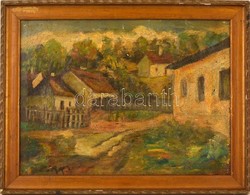 Pirk Jelzéssel: Utca Részlet. Olaj, Vászon, Keretben,  48×35 Cm - Other & Unclassified