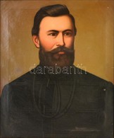 Jelzés Nélkül: Férfi Portré (cca 1880). Olaj, Vászon, Festék Hibákkal, Keretben, 60×50 Cm - Other & Unclassified