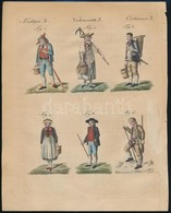 XVIII. Francia Népviseletek Metszet. 22x18 Cm - Estampes & Gravures