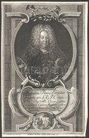 Ernest Frederick Windisch-Grätz (1670-1727) Rézmetszetű Portréja. 30x19 Cm - Prenten & Gravure