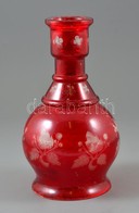 Piros-fehér Lámpabúra, Sérülésekkel, M: 27 Cm - Vetro & Cristallo