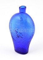 Fújt, Címeres Kék üveg 16 Cm - Glass & Crystal