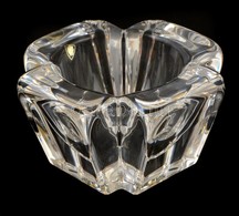 Orrefors Mécsestartó, Formába öntött, Jelzett, Hibátlan, 9×9 Cm - Verre & Cristal