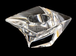 Orrefors Mécsestartó, Formába öntött, Jelzett, Hibátlan, 10×10 Cm - Glass & Crystal