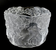 Kosta Boda Kaspó, Formába öntött, Jelzett, Hibátlan, D: 14 Cm, M:10 Cm - Glass & Crystal