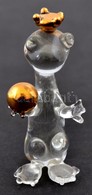 Üveg Béka Királyfi Figura 6,5 Cm - Glass & Crystal