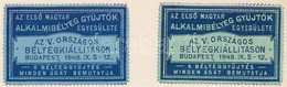 ** 1948 2 Db Az Első Magyar Alkalmi Bélyeggyűjtők Egyesülete által Kiadott Levélzáró - Ohne Zuordnung