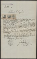 1887-1903 3 Db Pozsonyi Irat, Okmánybélyegekkel - Unclassified