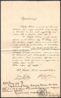 1907 Szerb Felekezeti Tanító Magyar Nyelvű Tanítói Esküje - Unclassified