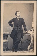 Cca 1868 Perotti Gyula (1841-1900) Operaénekes Fotója, Louis Harmsen Bécsi Műterméből, Kartonra Kasírozva, 10x6,5 Cm - Otros & Sin Clasificación