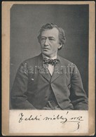 Cca 1880 Feleki Miklós (1818-1902) Színész Portréja, Nyomtatott Aláírásával, Divald Károly Műterméből, 16×11 Cm - Other & Unclassified