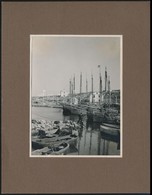 1911 Veglia Szigete, Siló Kikötője / Port Of Veglia Photo 8,5x11,5 Cm On Cartboard - Autres & Non Classés