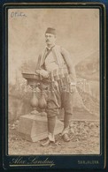 Cca 1890 Banja Lukai, Montenegrói Férfi Fotója / Photo Of A Montenegrian Person. 7x9 Cm - Otros & Sin Clasificación