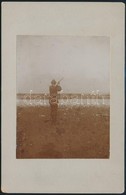 1902 Vadász Puskával Fotó Kartonon 11x17 Cm - Autres & Non Classés