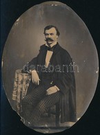 Cca 1868 Műtermi Fotó Jelzés Nélkül, A Kabinet Fotó Oválisra Vágva (vélhetően Kerethez Igazítva), Sérült, 16x12 Cm - Other & Unclassified