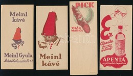 4 Db Számolócédula: Meinl, Pick, Apenta - Publicités