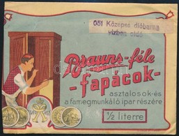 Cca 1910 Brauns Fapác Bontatlan Csomag 12x9 Cm - Advertising