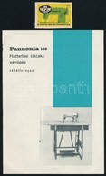 Pannonia 156 Háztartási Cikcakk Varrógép Prospektusa, Tokban - Werbung