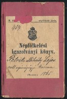 1898 Kaposvár, Népfölkelési Igazolványi Könyv - Other & Unclassified