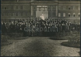 Ca 1930 Ludovika Akadémia Emlékmű Koszorúzás Fotó 24x16 Cm - Other & Unclassified