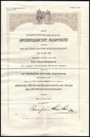 1917 Ezüst Katonai Érdemérem Éder Győző (1890-1980) Cs. és Kir. Huszár Százados, A Brassói Cs. és Kir. 2. Huszárezred Ta - Autres & Non Classés