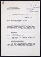 1975 A Magyar Néphadsereg Politikai Főcsoportfőnökségének Előterjesztése Csehszlovák Nemzetvédelmi Miniszter Látogatásán - Other & Unclassified