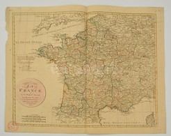 Franciaország Térképe Az 1790-es Reform Után. Jean Walch: Le Royaume De France En 83 Departs Suivant Les Decrets De 1790 - Sonstige & Ohne Zuordnung