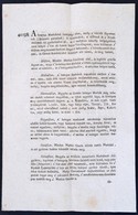 Cca 1780-1810 Tolnay Sándor (1748-1818): A Szarvas Marháknak Betegsége Ellen, ... Hn.,én., Nyn., 2 Sztl. Lev. - Zonder Classificatie
