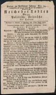 1805 Reiche Der Todten Pozsonyi újság 4p. - Non Classés