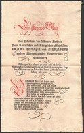 1879 Ferenc József és Erzsébet Királyné Házassági évfordulójára írt, Kétoldalas, Német Nyelvű Versike - Non Classificati