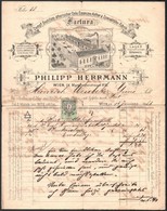 1889 Philipp Hermann Wien, Vegyianyaggyár Fejléces Számla - Non Classificati