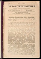 1897 Orvosi Heti Szemle XII. Kötet. 1-26. Sz. Fél évfolyam,(január-június.) Szerk.: Dr. Flesch Nándor. Aranyozott Egészv - Non Classificati