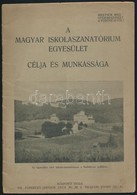 Cca 1910 A Magyar Iskolaszanatórium Egyesület Célja és Munkássága. 32p. - Zonder Classificatie