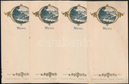 Cca 1910 Grand Vin Mousseux 'Eugéne Chandon' 4 Db Kitöltetlen Menűkártyája - Zonder Classificatie