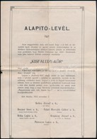 1912 Alsóörs, A Kisfaludy-kör Alapítólevele, Alapszabályai, 4 P. - Sin Clasificación