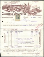 1913 Ceglédi Gőzmalom Fejléces Számla - Ohne Zuordnung