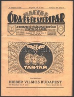 1927 Magyar Óra-, és Ékszeripar. V. évf. 14. Sz. 1927. Július 15. Szerk.: Márkisohn Benő. Korabeli Reklámokkal. Papírköt - Ohne Zuordnung