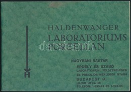 Cca 1930-1940 Haldenwanger Laboratorium Porzellan. Nagybani Raktár. Erdélyi és  Szabó Laboratoriumi, Felszerelések és Pr - Non Classificati