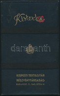 Cca 1930 Kispesti Textilgyár Rt. Gumis Irattartó, 16×26 Cm - Non Classificati