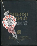 Cca 1940 Orvosi Napló Kalmopyrines Könyvjelzővel. Vászon Kötésben, Néhány Bejegyzéssel - Non Classificati