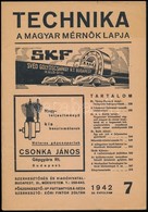 1942 Technika A Magyar Mérnökök Lapja. C. újság 7. Száma, Benne Horthy István Gyászkeretes Képével - Non Classés