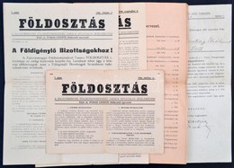 1945-1946 Zala Megye, Földosztással Kapcsolatos Nyomtatványok, 5 Db. - Non Classés