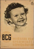 'BCG - Oltással Védd Gyermekedet...' Sérült, Hiányos Plakát, Kartonra Ragasztva, 69×45 Cm - Altri & Non Classificati