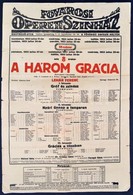1923 Az Operettszínház 2 Plakátja, Szakadozott állapotban 32x48 Cm - Otros & Sin Clasificación