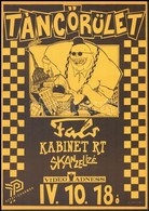 1989 Fingerman - Rádi Sándor (?-?): Táncőrület, Petőfi Csarnok 1989. ápr. 18., Fals, Kabinet Rt., Skanzelizé, Undergroun - Other & Unclassified